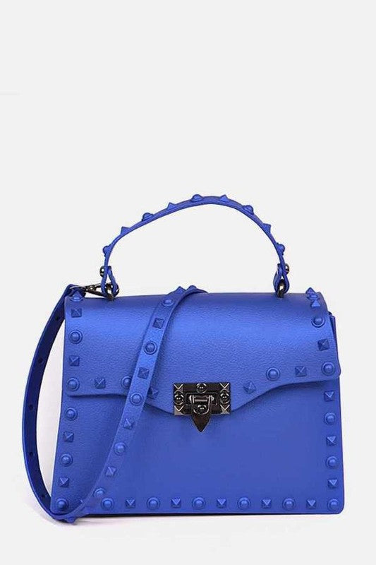 Matte Finish Studded Convertible Jelly Bag