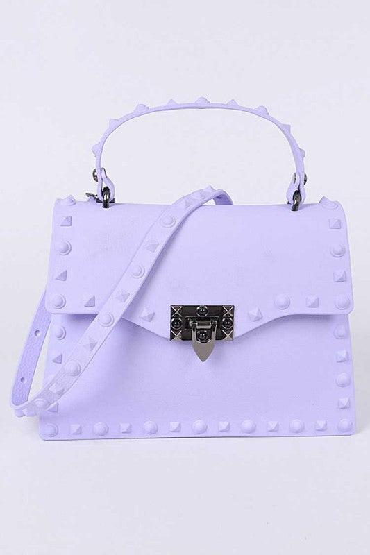 Matte Finish Studded Convertible Jelly Bag