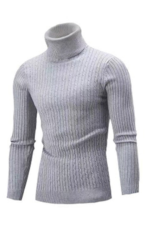Men's Warm Turtleneck Slim Fit Fall Winter Knitted Pullover Sweaters