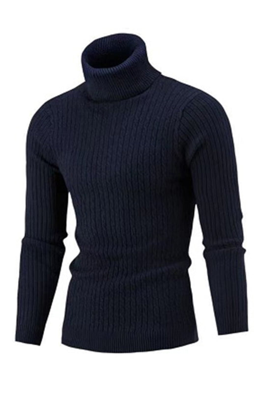 Men's Warm Turtleneck Slim Fit Fall Winter Knitted Pullover Sweaters