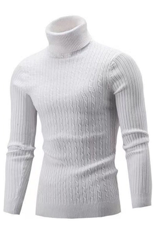 Men's Warm Turtleneck Slim Fit Fall Winter Knitted Pullover Sweaters